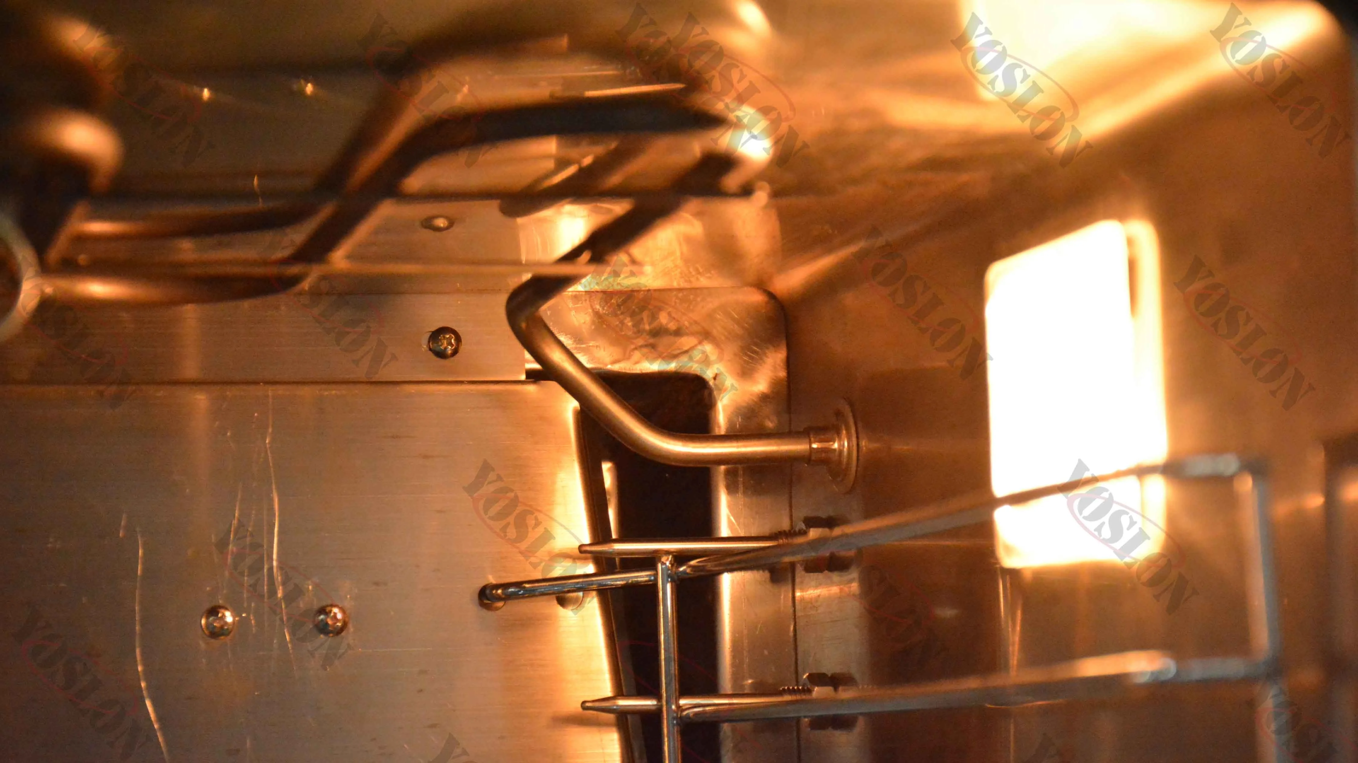 YOSLON China Commercial Industrial Electric Pretty Stainless Steel Bakery Lpg Gas Powered Pastry Convection Oven