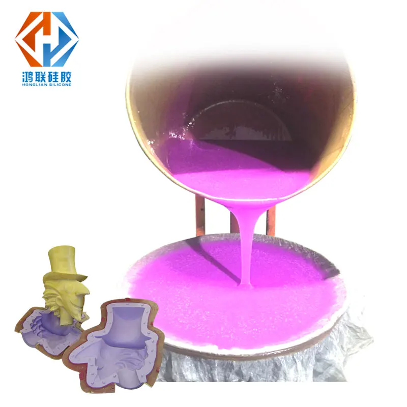 make craft resin mold rtv2 silicone rubber tin cure liquid silicon 2 component low viscosity cure into elastic silicone molds