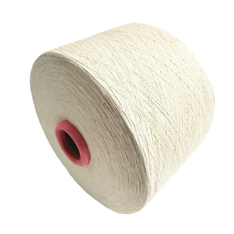 High Quality raw white black tc 65 35 weaving yarn NE6S/1 thick yarn for weaving