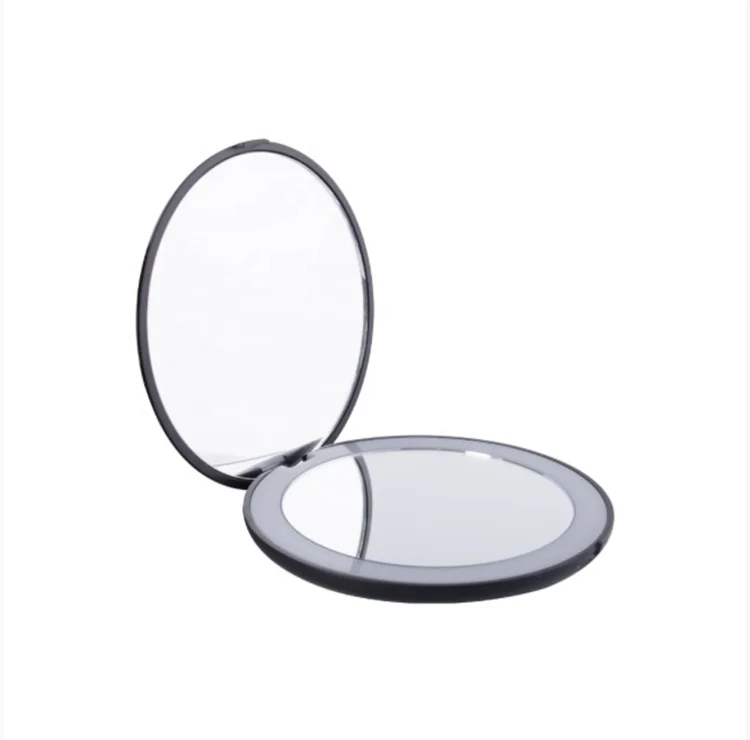 Touch Screen LED Lighted Vanity Makeup Mirror With 1X/2X/3X Magnification Type C Charging