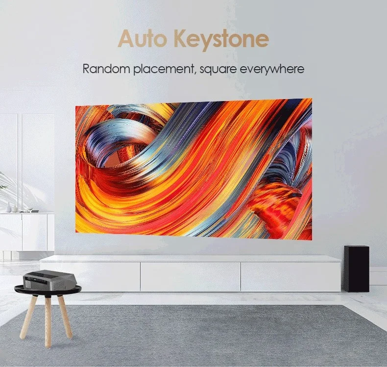 Caiwei Led Projector home theater support 1080p projector mobile phonemeeting room Projector