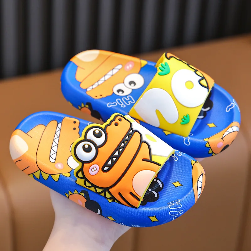 1-6 Years Kids Slippers Boys Cartoon Animal Anti-Slip Soft Summer Baby Slippers Beach Sandals Slipper Kids