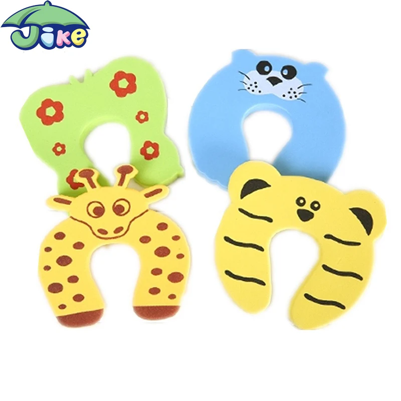 Colorful  animal shapes door stopper for glass door  baby safety door stoppers kids protector
