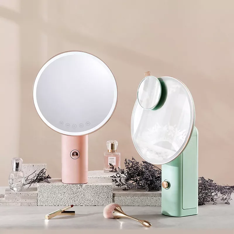 Donlim Adjustable Defogging UV Disinfection Cosmetics Storage Rechargeable Led Smart Makeup Vanity Mirror With LED Light