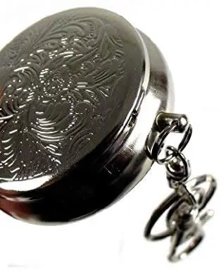 Key Chain Stainless Steel Ash tray Circular Mini Smoking Portable Pocket Ashtray