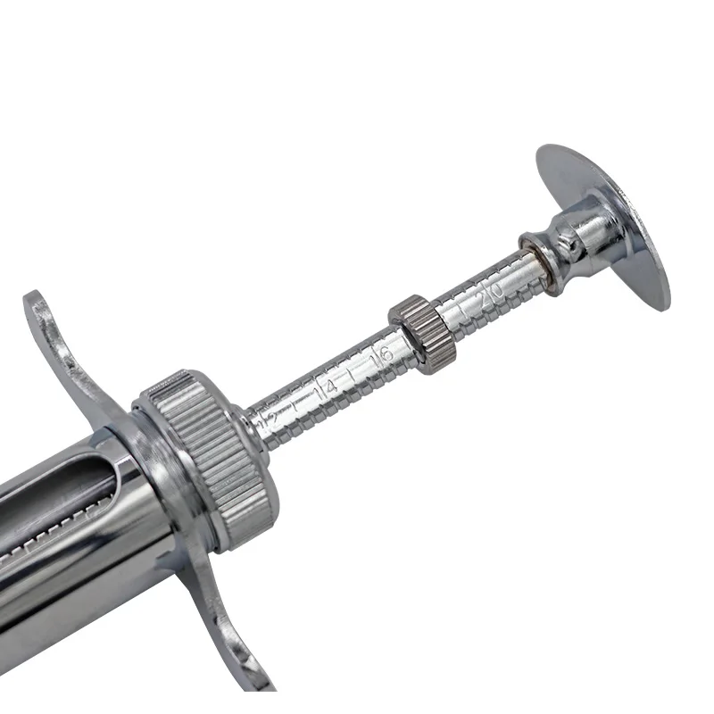 20ml High quality Vaccine syringes of metal for animals Continuous veterinary syringe