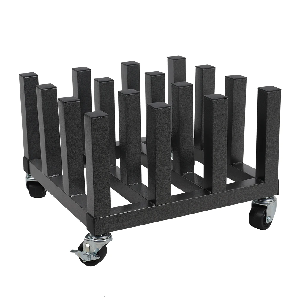Vinyl Storage Cart 16 Roll Capacity Vinyl Roll Holder, Round Core Heavy Duty Vinyl Rolling Floor Rack