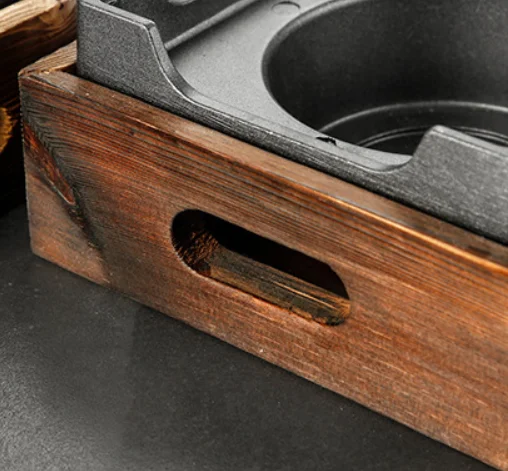 Lava Steak Cooking Stone Grill Square Hot Stone Board with Alcohol Stove