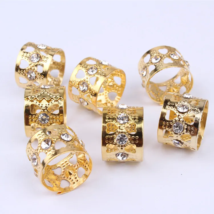 
High Quality 1pc 14*10mm Metal Cuff Clip Hair Braid Beads For Dreadlocks Hair Extension 