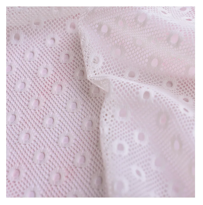 100% Nylon Net Fabric Stretchy and Breathable for Sportswear Bags Lingerie Upholstery Home Textiles 420d 1000d Yarn Count