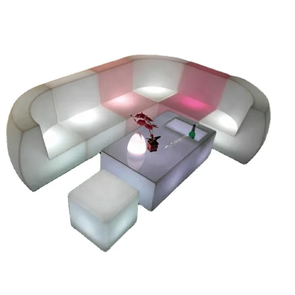 Commercial hookah RGB Color Led Sofa Furniture