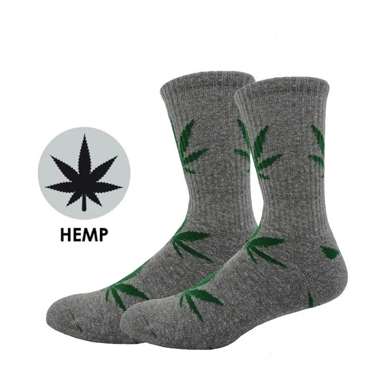 OEM Custom  Eco-friendly Natural Fiber Organic Cotton Sustainability Hemp  Socks