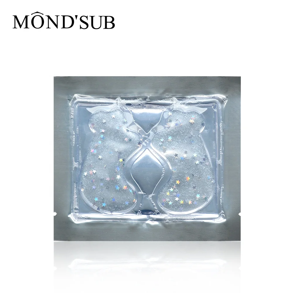 OEM best anti wrinkle gel patch smile line care crystal collagen mask glitter nasolabial fold mask