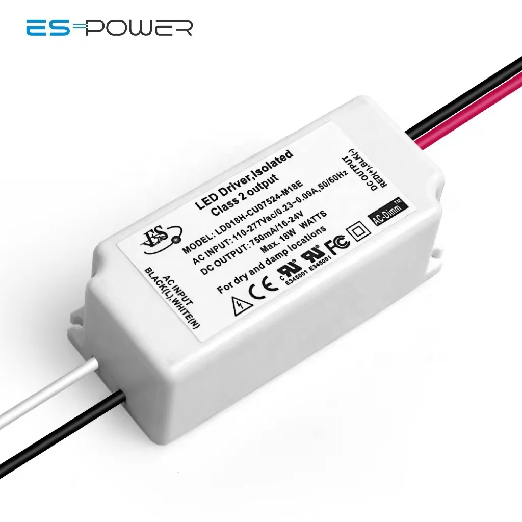 Es Ul 1-50w 500ma Constant Current Ac-dc Triac Dimmable Led Driver LED Driver(switching Power Supply) 1 - 50W 3 Years 24 - 36 V
