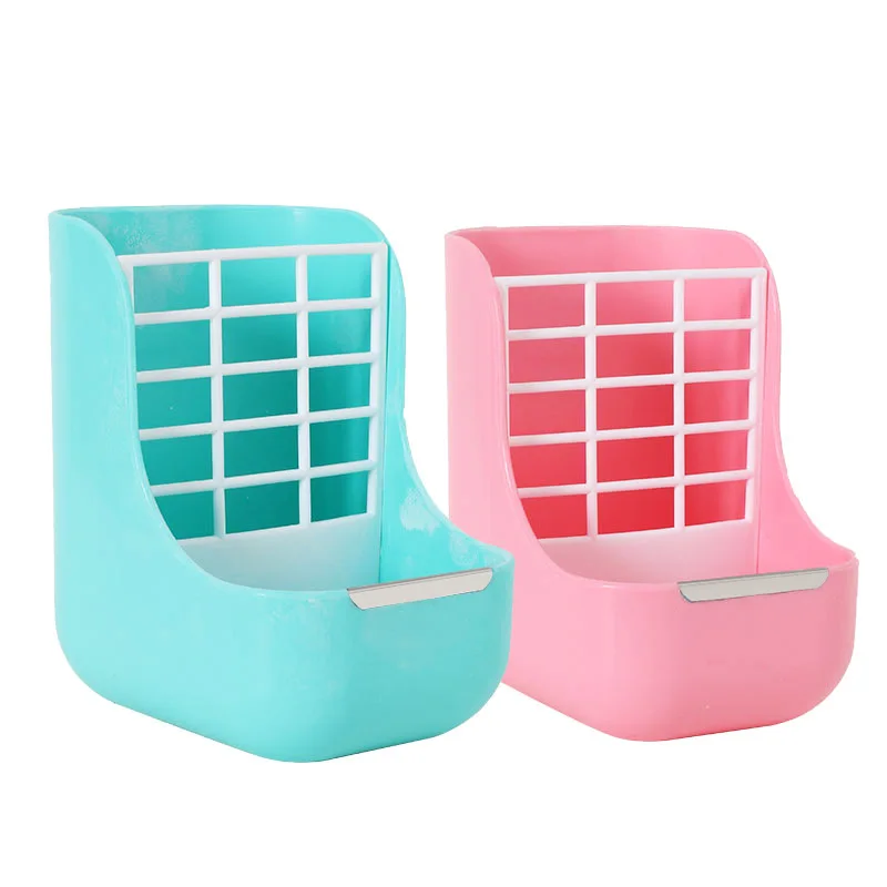 Rabbit food bowl 2-in-1 rabbit grass stand fixed Chinchillas guinea pig feeding box pet supplies
