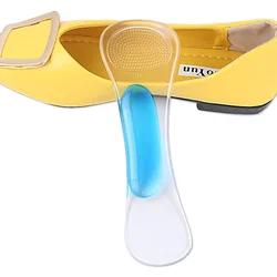 Non-Slip Women Gel 3/4 length Arch Support Anti-slip Massaging Metatarsal Cushion Orthopedic Insoles for High Heels Shoes Pad