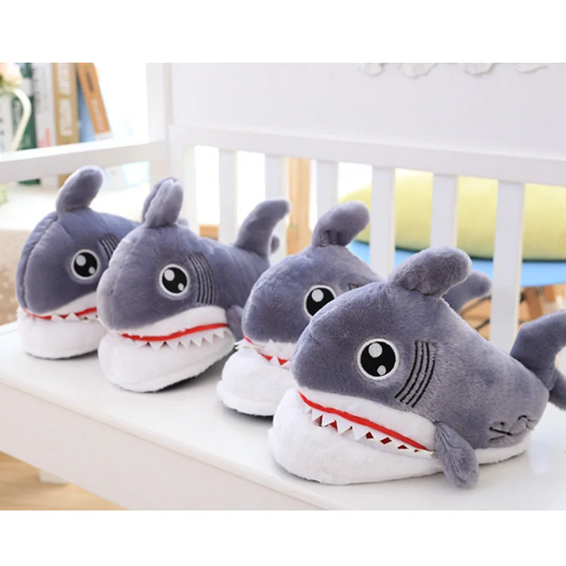 Shark Plush Slipper, Ins hot shark Indoor Slipper, Stuffed animal shark slipper