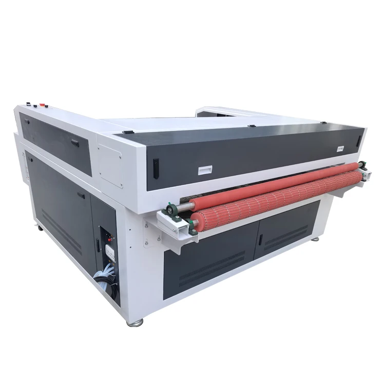 auto feeding fabric leather  laser cutting machine   double heads  co2 laser engraving  machine 1610 /1612