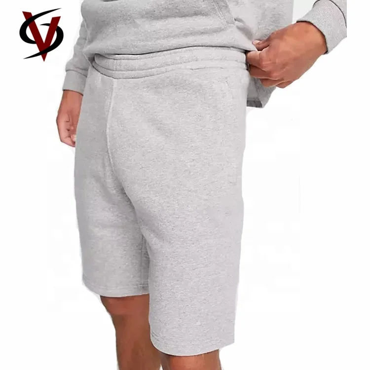 Спортивная одежда 100% хлопок французские махровые Короткие мужские шорты на заказ в сером цвете