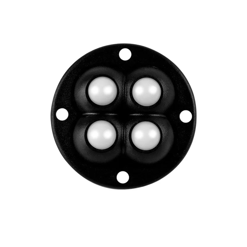 Best-Selling 360 Degree Steel Ball Rotating Universal Wheel Rubber Bead Transparent Universal Wheel