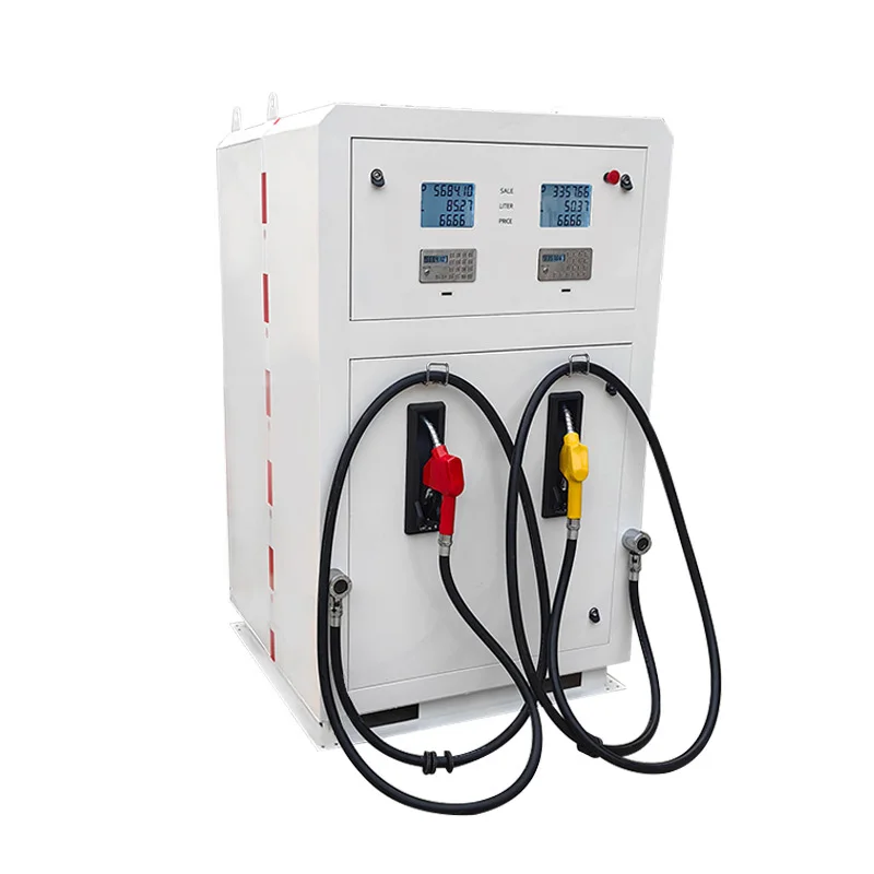 ZHXF 1000L Fuel Station 2 Nozzle Petrol Diesel Skid Fuel Dispenser Mini Gas Station Portable Gas Stations