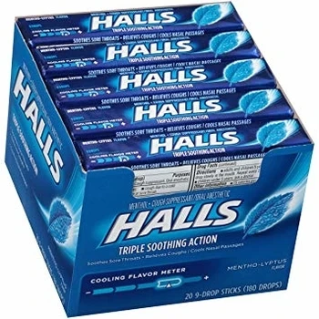 Halls Menthol Cough Drops 20 counts