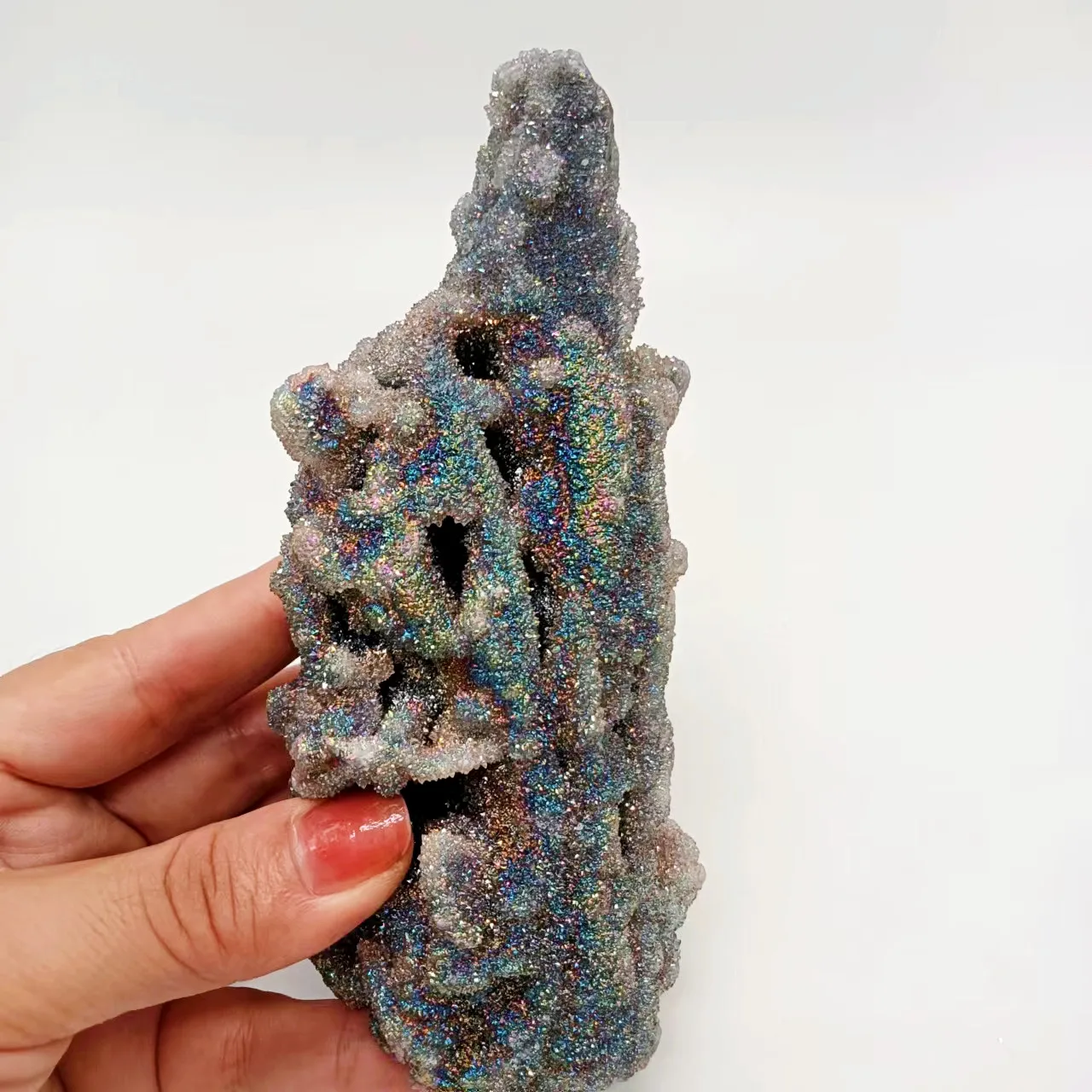 Wholesale Natural Rough Quartz Crystal Rainbow Specimen Stone Raw Aura Sphalerite For Decoration