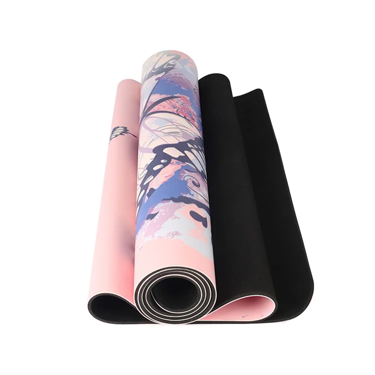 Custom Eco Friendly Anti Slip Thick 5mm High Density Recycled With Logo Yoga Mat Pu Printed Gymnastics Mat