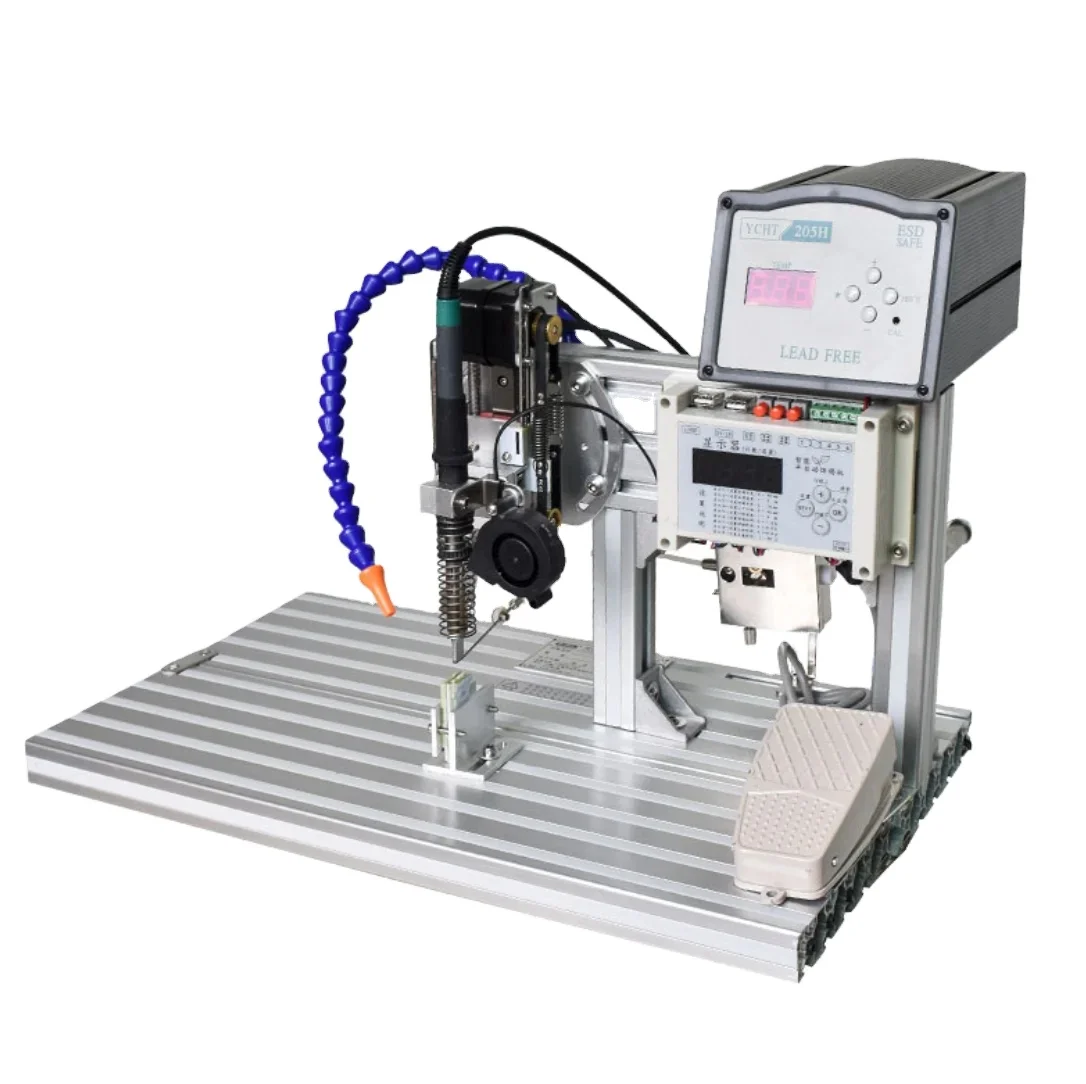 Semi-automatic USB connector electrical cables soldering machine USB wire making Tin PCB/LED/Robot Welding Machine