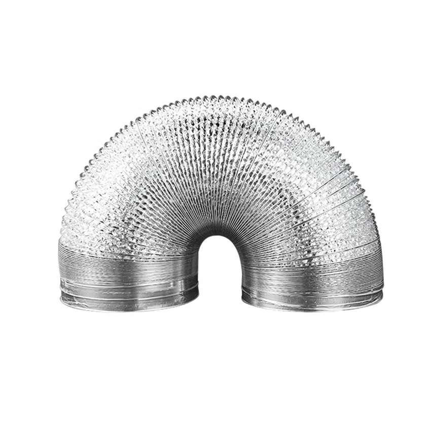 hydroponic growing flange connection flexible hose aluminium ventilation duct