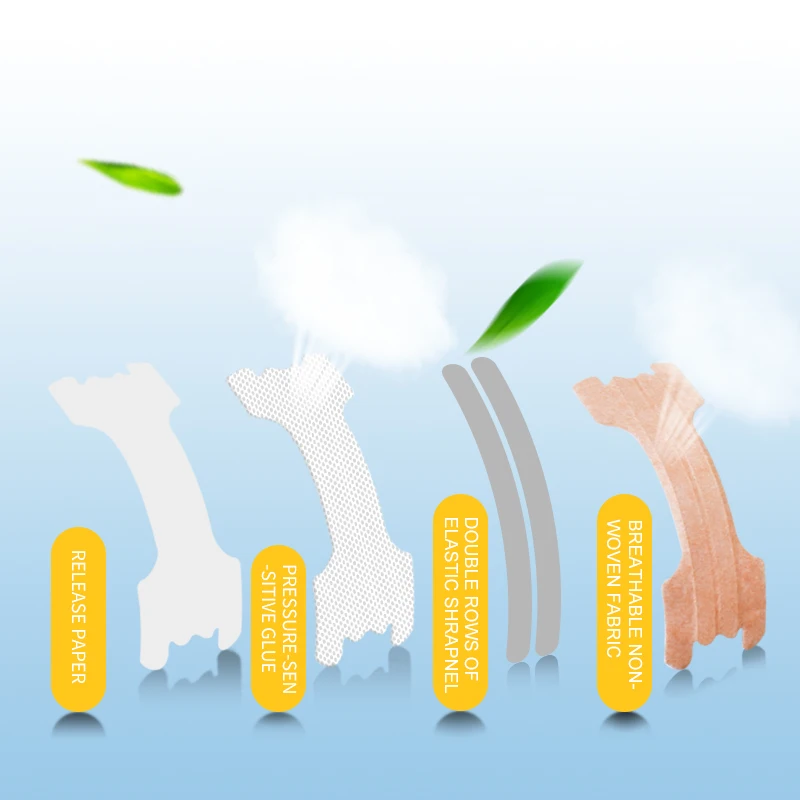 Nose Ventilation Strip Nose Nasal Patch for Better Breath Breathe Right Nose Stickers Anti Snoring Nasal Strips