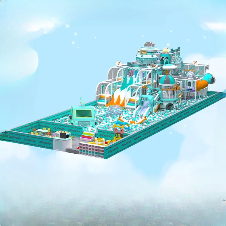 Inflatable Bounce Children Playground Indoor Amusement Equipment Disc Design Kids Park Playground for Kids