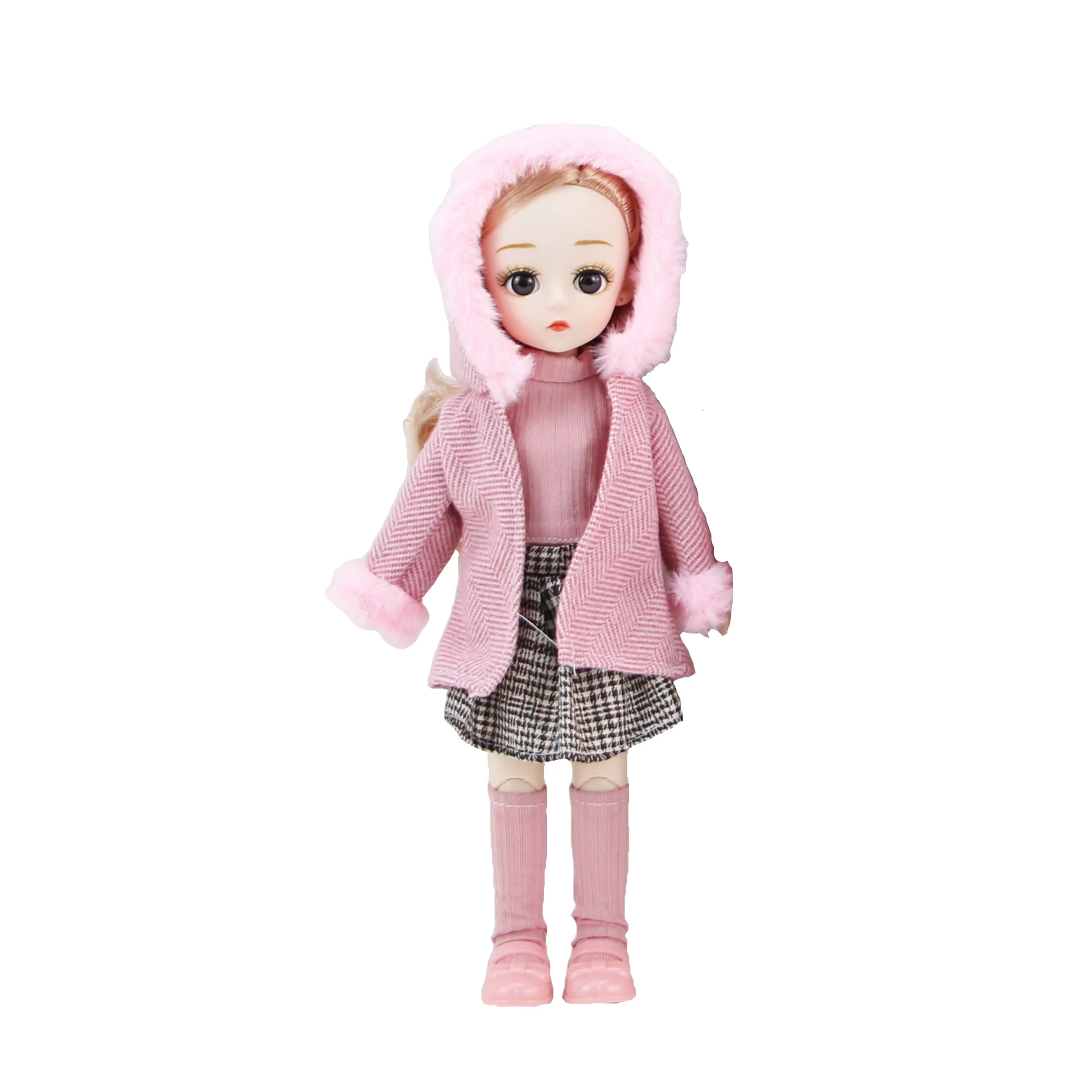 KUNYANG wholesale price role play house dress up game realistic 13 ball joint 3D eyes 14 inch lifelike girl toys dolls