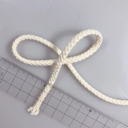 Cotton Rope Custom Color Braid Macrame Cord High Quality 4mm 5mm 6mm Pure 100%Cotton Free Custom Length  Diameter