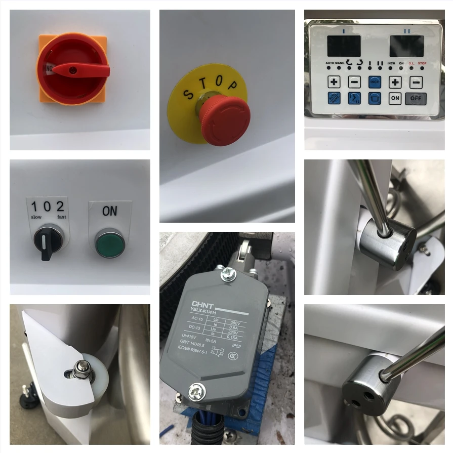 Flour Mixer Industrial Dough Kneader 100kg Wheat Flour Spiral Dough Hook Mixer Bakery Price