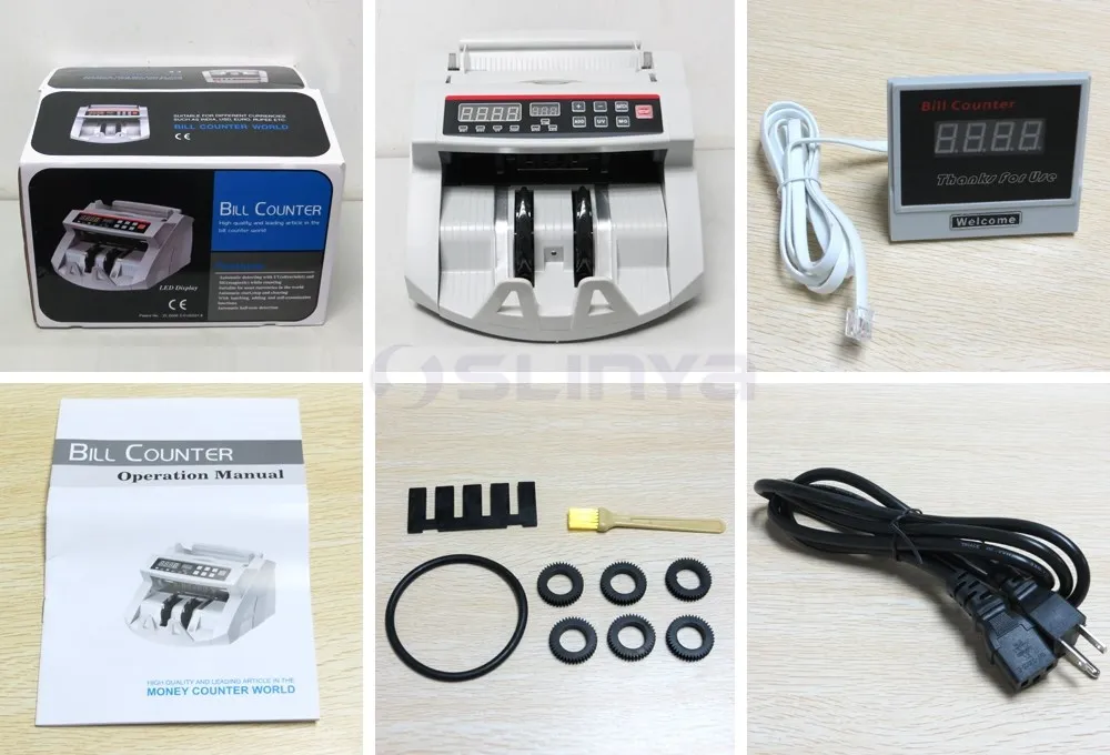 China Supplier Multi Currency Counting Machine Banknote Counter With Money Detector