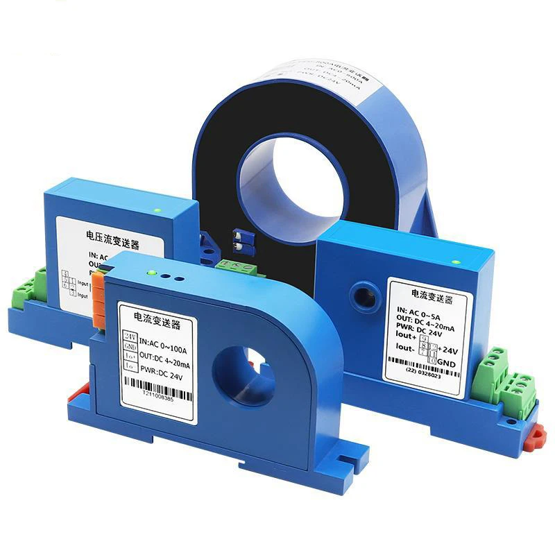 hall effect analog output 48v dc leakage current voltage sensor / 5v ac residual current isolation transducer