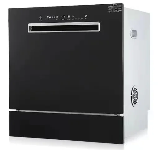 304 Stainless Steel Drawer Type Smart Home Dishwasher with High-Temperature Sterilization and Tempered Glass Interior