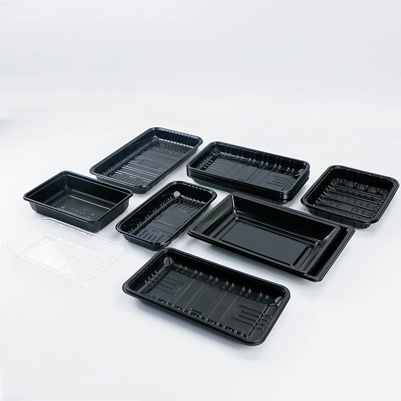 plastic food pack tray sealing and tray supermarket pp tray beef fresh meat frozen