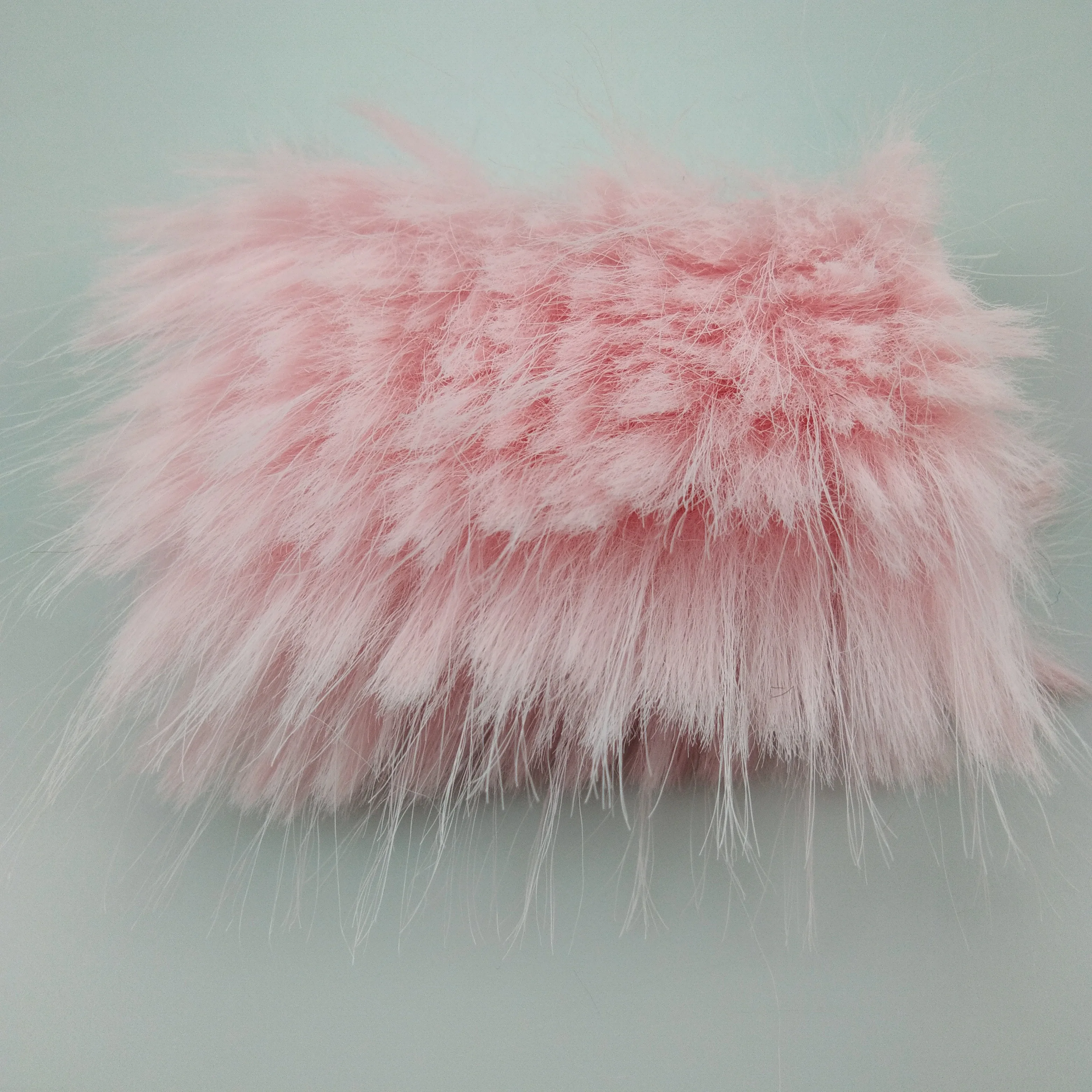 In stock Soft Jacquard Long Hair Rabbit Faux Fur Fabric For Garment/Home Textile/Toy