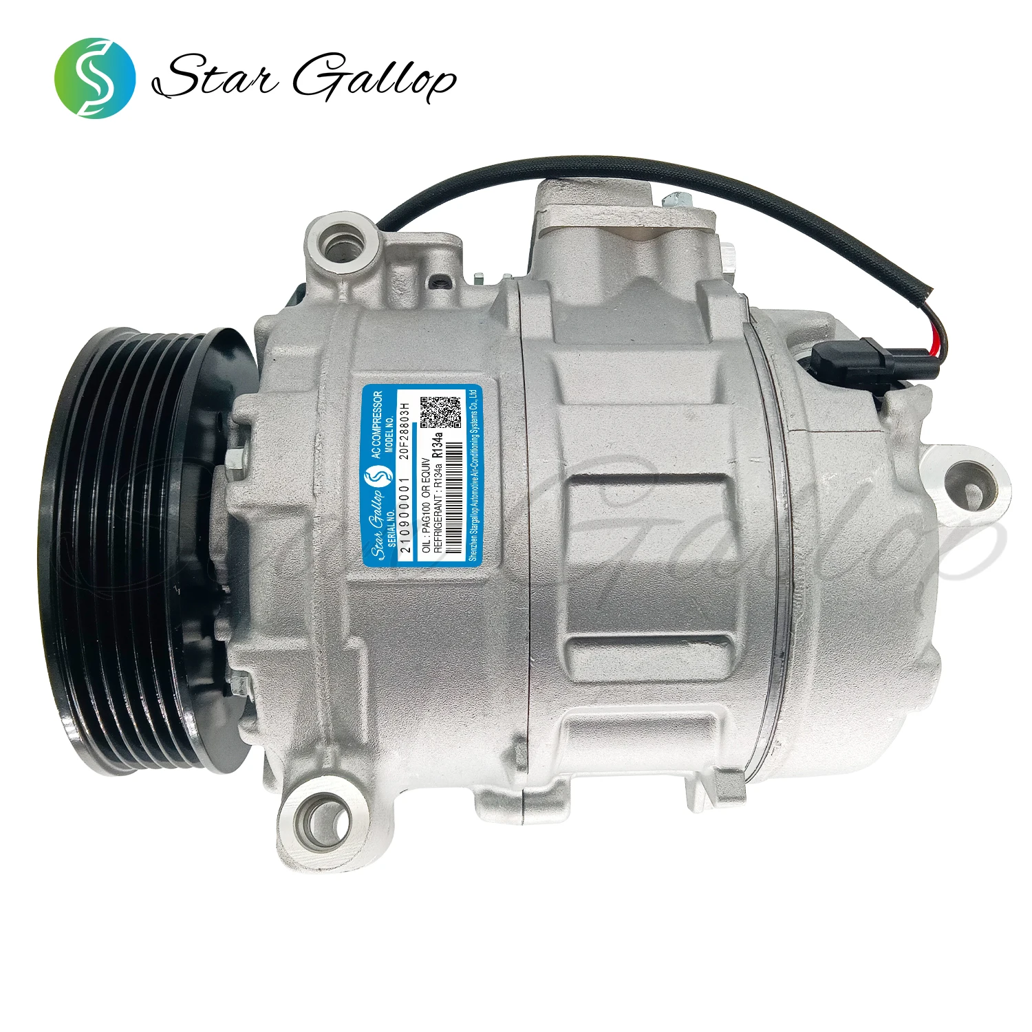 Factory price OEM 64526956715/64526956716/64529122618 6pk 110 mm car air compressor 12v for BMW E65 3.0