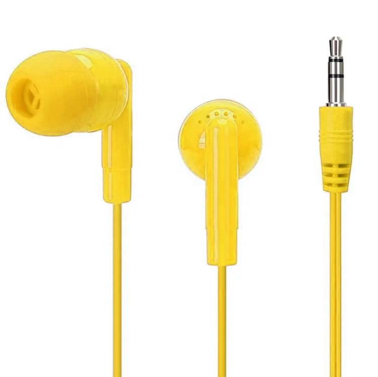 China Manufacturer promotional in-ear black stereo aviation headset disposable headphone