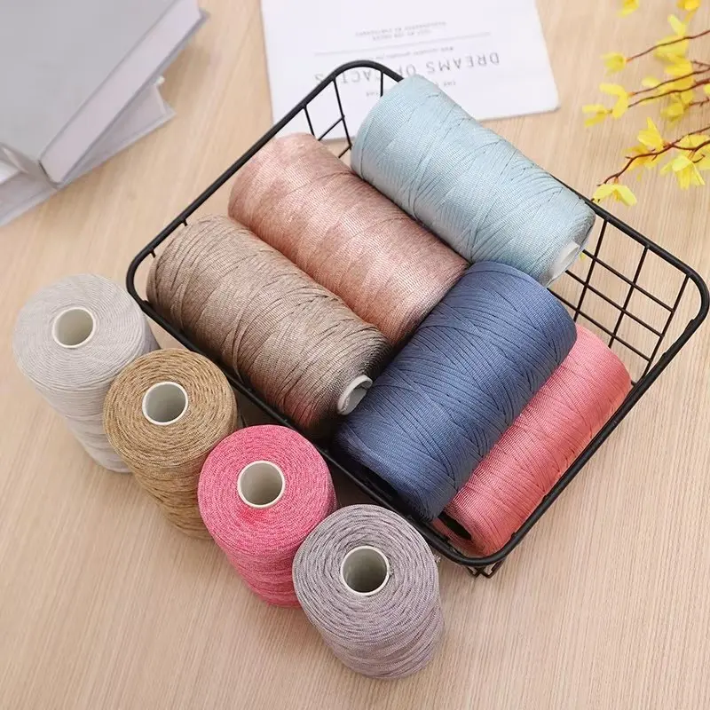 Wholesale 2.5mm 250g Hand-Woven Polyester Bag and Summer Hat Line Seat Cushion Line-100% Polyester Yarn