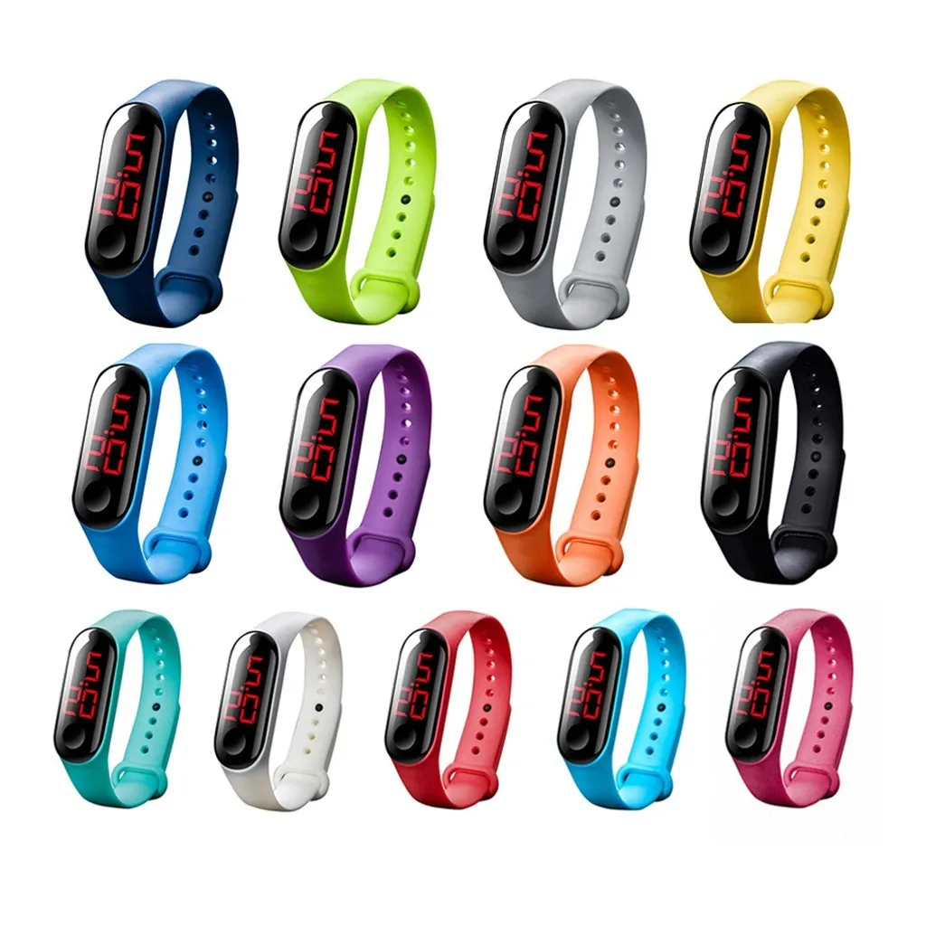 Wholesale  Silicone Watch Unisex Luxury Touch LED Digital Watches Men Wrist relogio