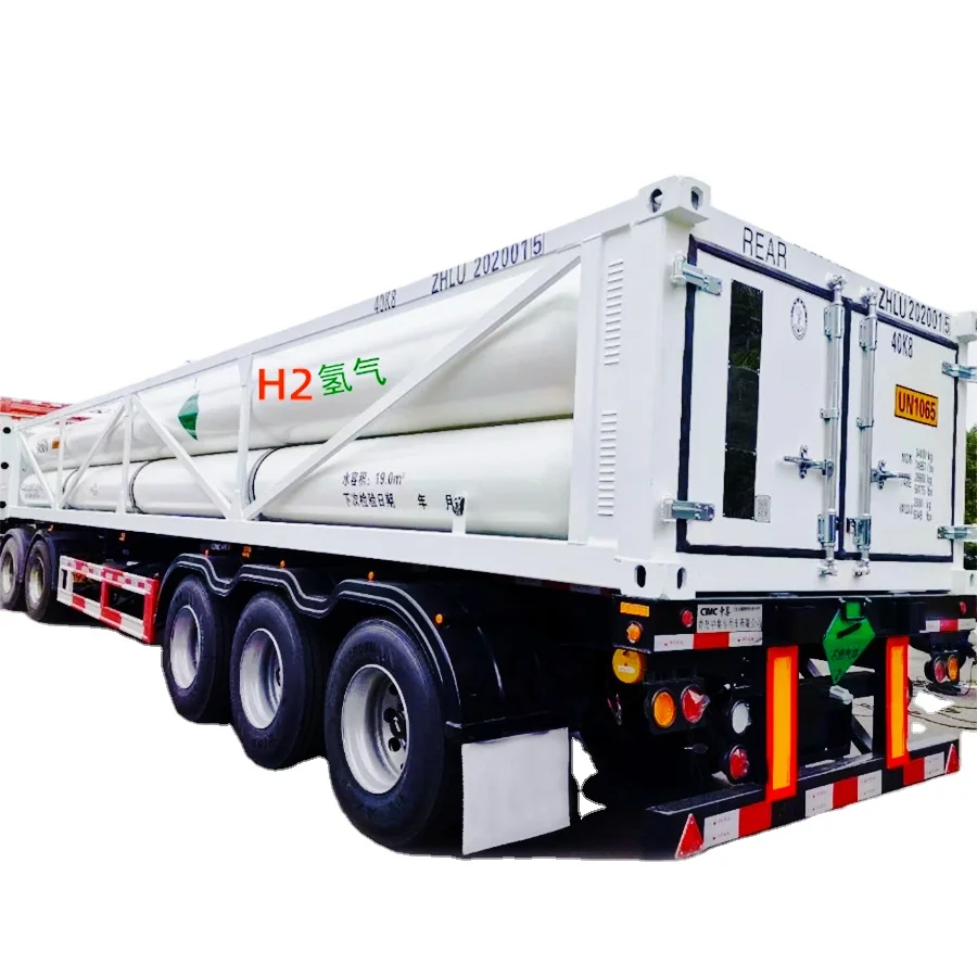 Customized  20ft 40ft Multi Tubes High pressure Gas  CNG Hydrogen Gas Tube Skid Container