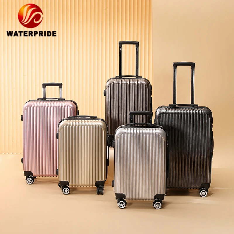 custom 2023 luggage & travel bags 360 degree wheels aluminum trolley pc luggage sets trolley bag luggage