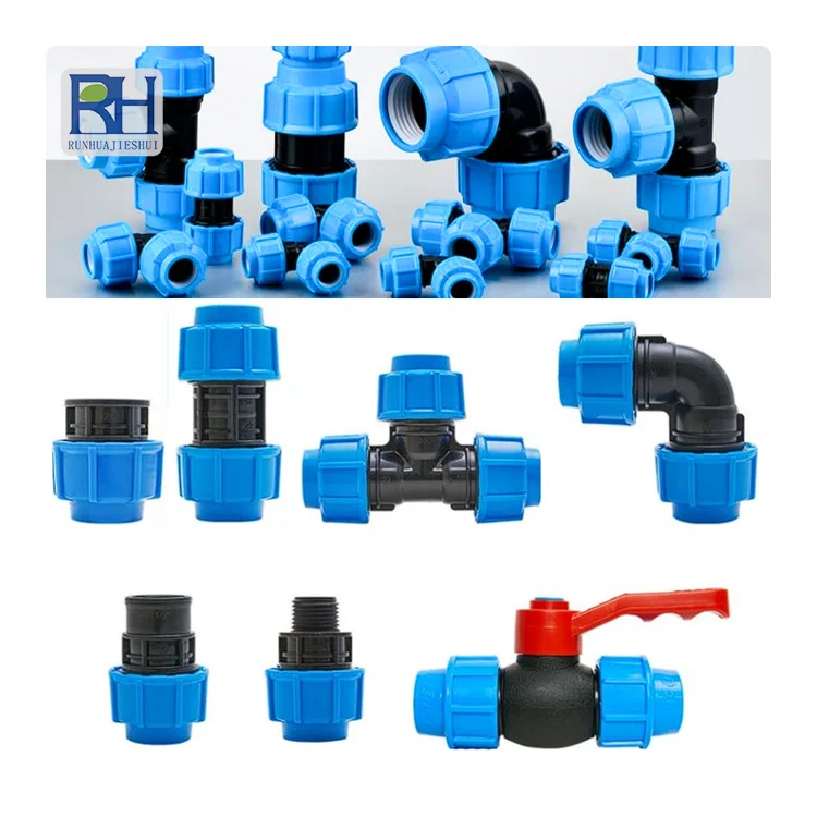 Water irrigation ball valve hdpe pipe fittings pp plastic fittings End Plug with low price in China