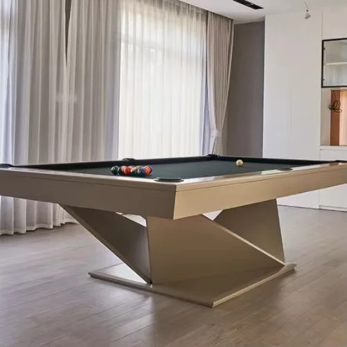 2021 modern styl 7ft/8ft/9ft family indoor outdoor high quality solid wood multi-functional luxury dining table billiard table