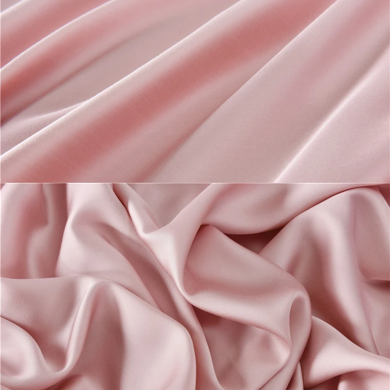 100% Bamboo fiber dyed fabric 60*60S satin 300TC for home bedding flat sheet