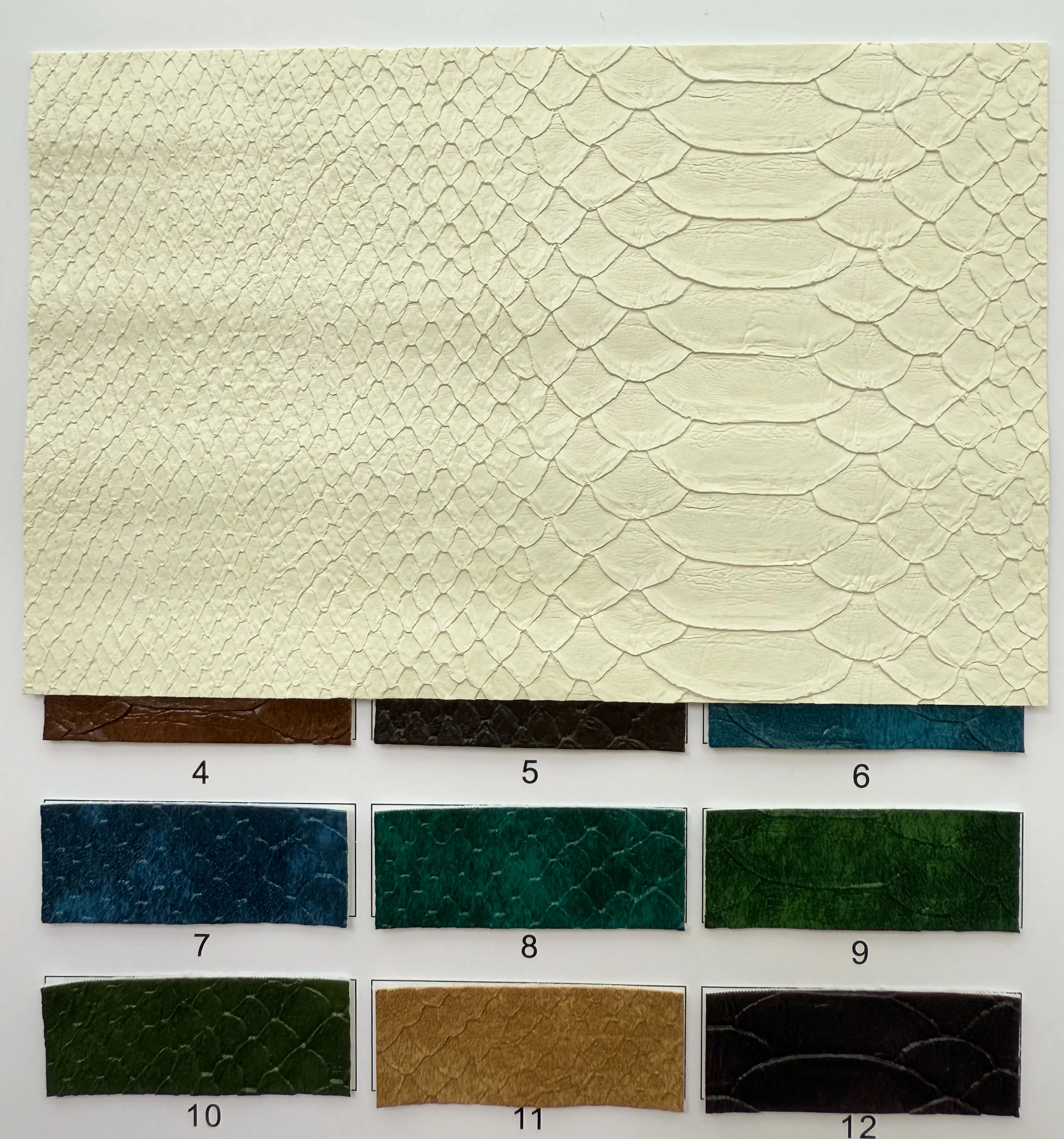 High Gloss Fish Scale Pattern Decorative PVC Leather 0.7mm Wear-Resistant for Luggage Cosmetic Bag Car and Colored Packaging